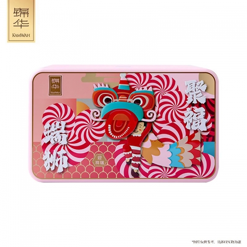 锦华瑞狮聚福糕点礼盒816g